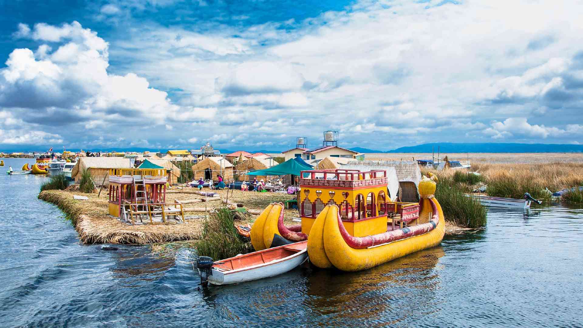 Ancient ruins high in the Andes mountains